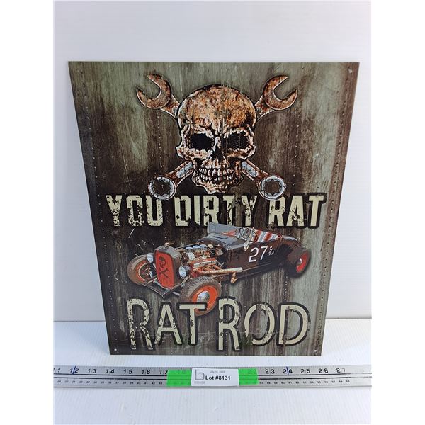 Rat Rod Wall Sign 16" x 12"