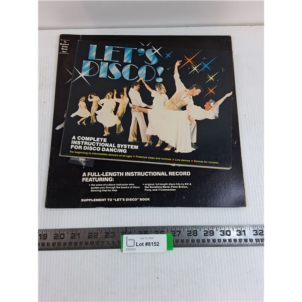 K-Tel "Let's Disco Record & Book