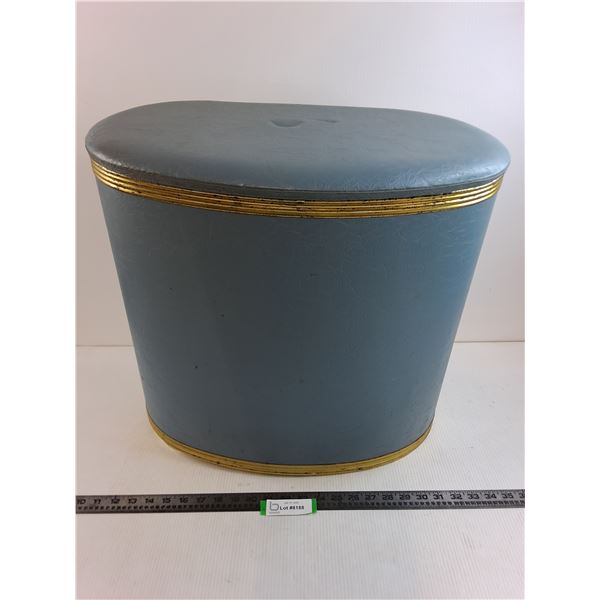 Vintage Counselor Light-Blue Clothes Hamper - 21x12x19 - PICK UP