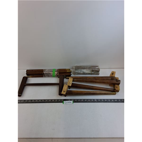 (4) Sets of Vintage Wooden Table Legs - 9" to 16" Length
