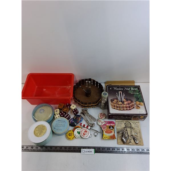 Vintage Food Service, Cosmetics, Tailoring, Games, Storage