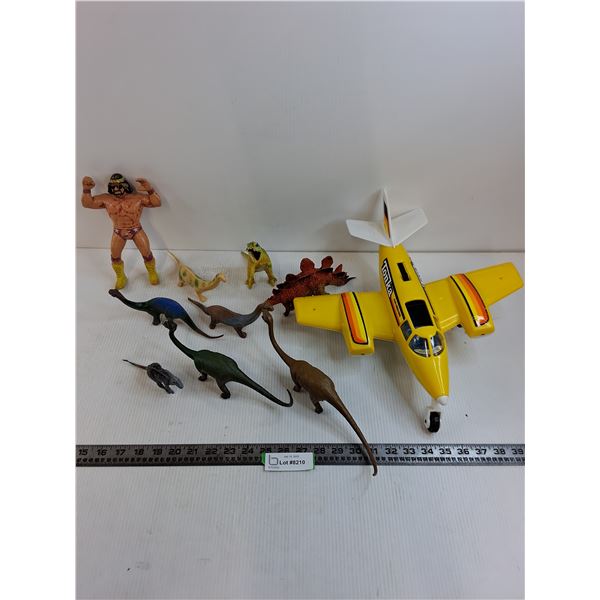 Tonka Hand Commander Airplane - As is, Toy Dinosaurs, Toy Randy "Macho Man" Savage
