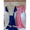 Image 1 : * (2) Vintage Girl's Dresses - Blue Malco Modes Approx Size 12, Marjorie Hamilton Size Medium