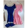 Image 2 : * (2) Vintage Girl's Dresses - Blue Malco Modes Approx Size 12, Marjorie Hamilton Size Medium
