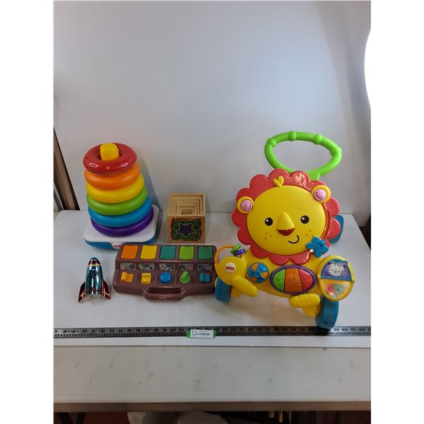 Assorted Toddler Toys (Fisher-Price, Playskool), Rocket Night Light