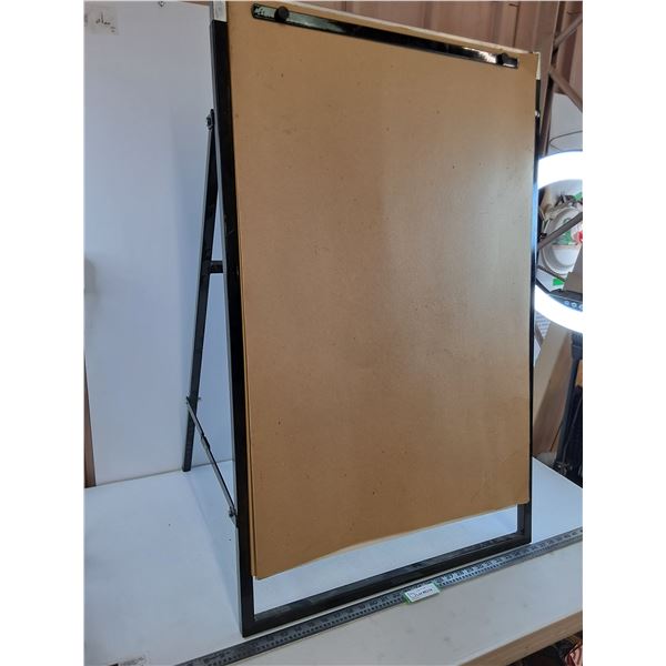 * Metal Easel Drawing Board with Large Paper Pad - 40x26x23" Fully Open - Pickup Only