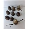 Image 2 : (9) Glass Insulators Up to 4" Tall, Misc.