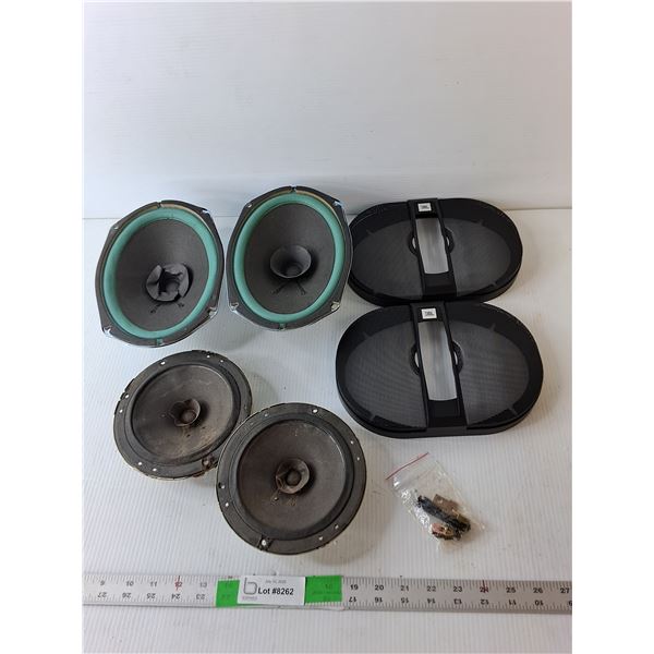 (2) Kenwood 6.25" Hi-fi Dual Cone Speakers & (2) Audiovox 6" x 9" Performance Speakers- Untested