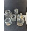 Image 2 : (12) Vintage Glass Bottles/Jars Up to 8" Tall