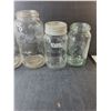 Image 2 : (6) Vintage Glass Jars Up to 9" Tall