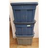 Image 1 : * (3) Rubbermaid Storage Containers w/Lids - 24" x 16" x 15" - CANNOT SHIP