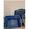 Image 2 : * (2) Rubbermaid Storage Containers w/One Lid & Hangers- 24" x 16" x 15" - CANNOT SHIP