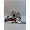 Image 1 : Handy Lot: (2) Caulking Guns, Hand Crank 1/2" Socket, Plywood Sheathing Slips, Misc