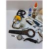 Image 2 : Lot: Hammer Head, Various Tools & Hangers for Shop, Misc
