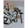 Image 3 : Lot: Hammer Head, Various Tools & Hangers for Shop, Misc