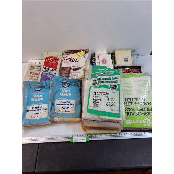 Various Vintage Vacuum Bags