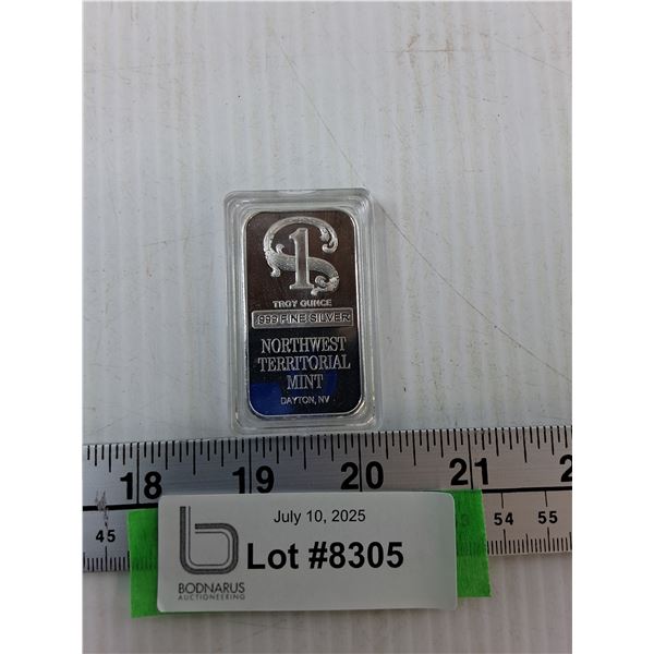 Replica Northwest Territorial Mint 1 Ounce Silver Bar - CANNOT AUTHENTICATE