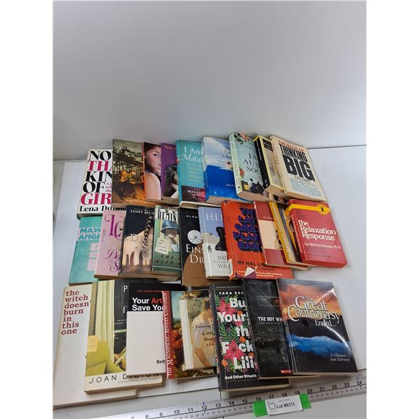 (27) Books - The Great Controversy Ended, I Am Malala, Heroes, Misc - PICK UP
