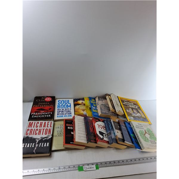 (20) Books - 1984, The Great Controversy, The Sacred Balance, Misc - PICK UP