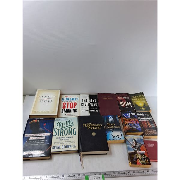 (14) Books - Running Against The Devil, Bitten, The Kindly Ones, Misc - PICK UP