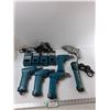 Image 1 : (4) Makita Chargers, (4) Makita Drills, Makita Flashlight, Shopcraft Drill - As Is