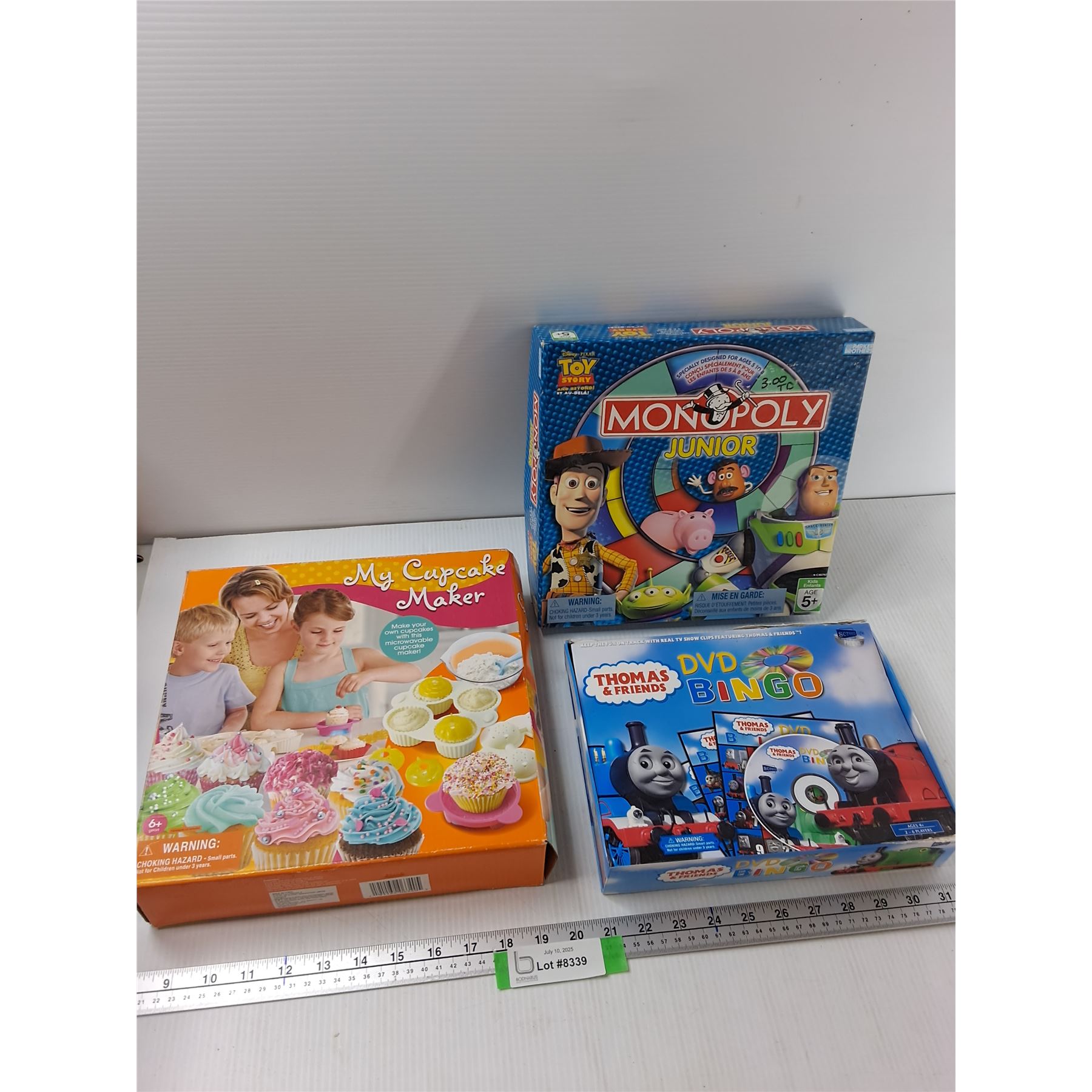 (3) Board Games, Monopoly Junior, Thomas And Friends - As Is - Bodnarus ...