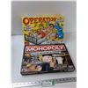 Image 1 : (2) Board Games - Operation, Monopoly Cheaters Edition - As Is