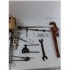 Image 3 : Rear Right Reflector, Wrench, Pipe Wrench, Misc - As Is