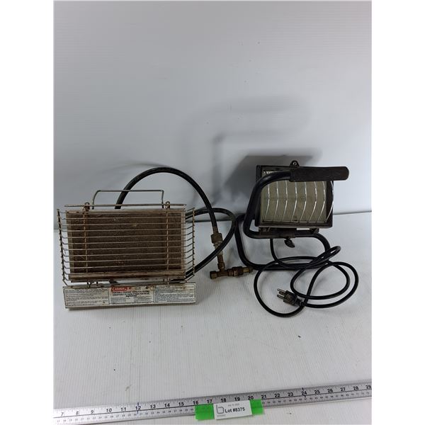 Coleman Portable Catalytic Heater, Portable Halogen Work Light - As Is