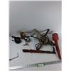 Image 1 : (3) Oil Cans, Nail Puller, Electric Drill, Misc - As Is
