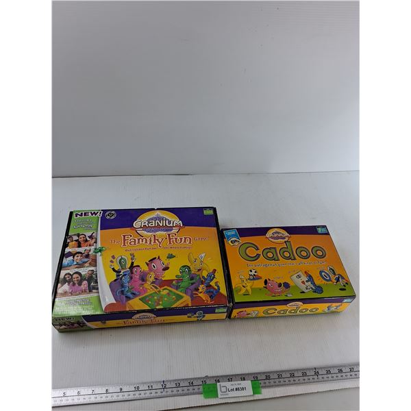 (2) Board Games - The Family Fun Game, Cadoo - As Is