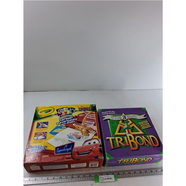 (2) Board Games - Color wonder, TriBond - As Is