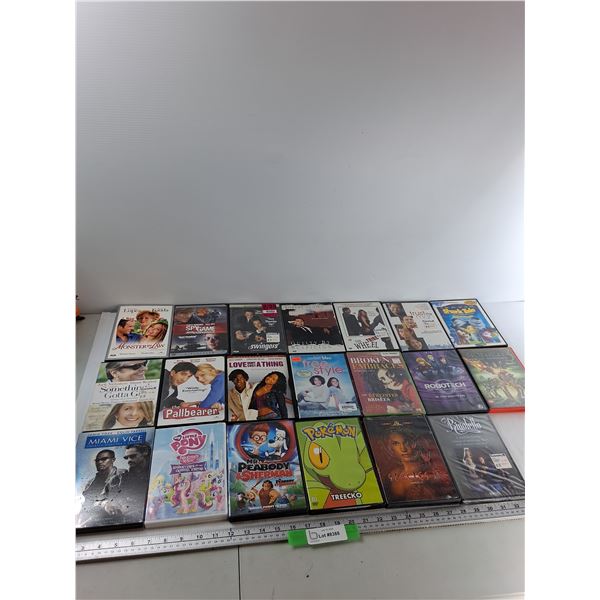 (20) DVDs - My Little Pony, The Pallbearer, Miami Vice, Misc
