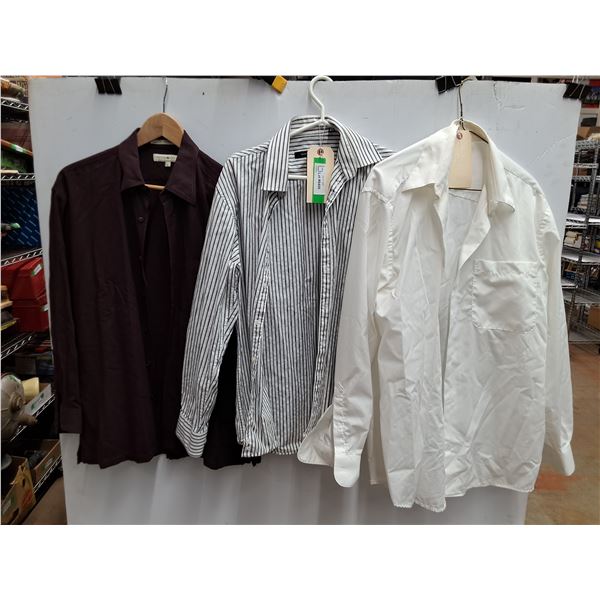 (3) Button Up Shirts - Size L