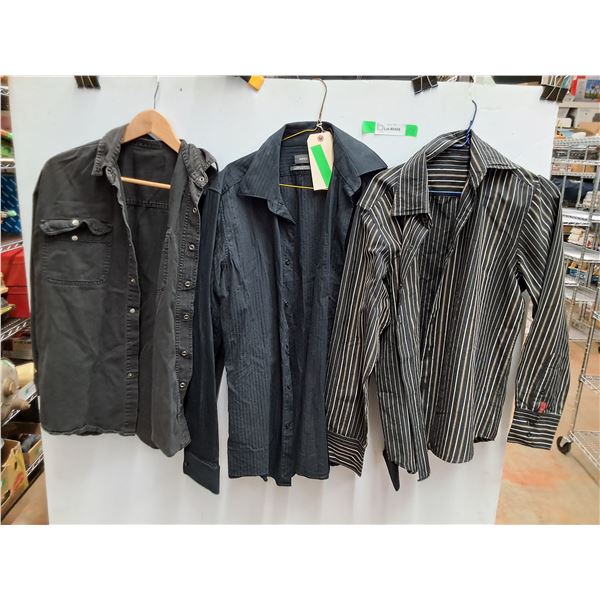 (3) Button Up Shirts - Size L