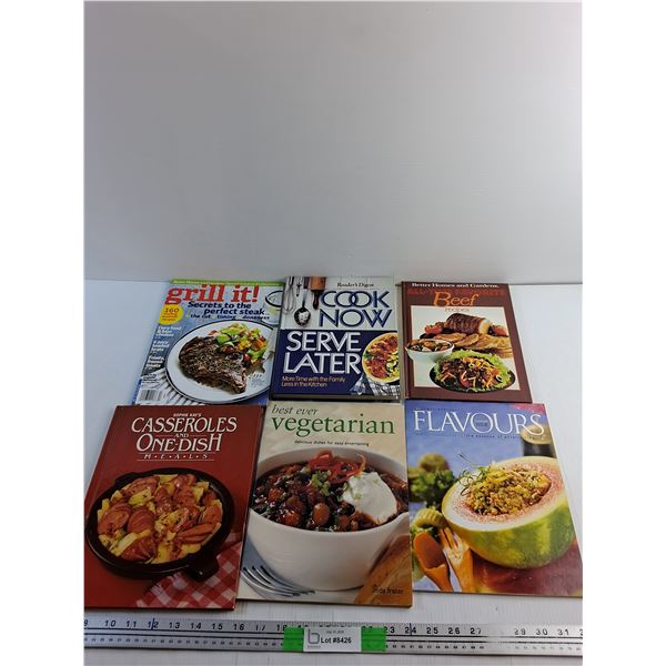 Various Cookbooks - Vegetarian, Beef Recipes and Casseroles
