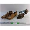 Image 1 : Wooden Shoe Trees and Vintage Propane Iron