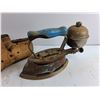Image 3 : Wooden Shoe Trees and Vintage Propane Iron