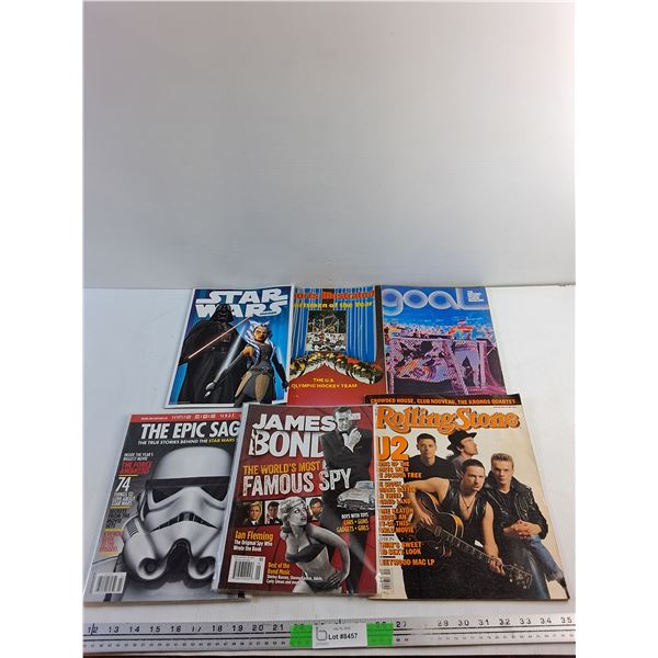 Various Magazines - Star Wars, James Bond and Rolling Stones