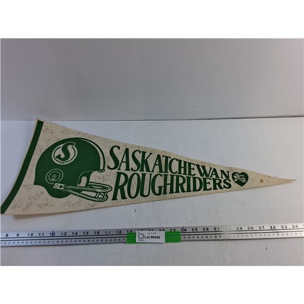 Saskatchewan Roughriders Autographed Pennant - Authenticity Not Guaranteed