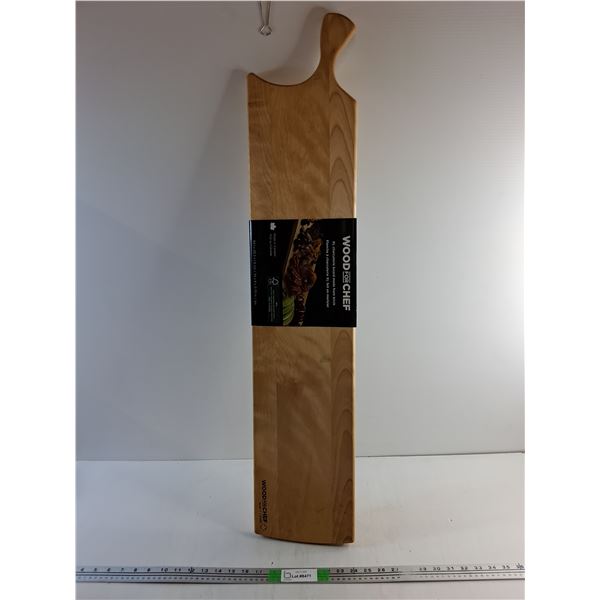 New Birch Wood Charcuterie XL Board - Wood For Chef, 39" x 8"-  PICK UP ONLY