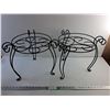 Image 1 : (2) Wired Plant Stands 13" x 12", Pickup Preferred