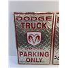 Image 2 : (2) Dodge Truck Parking Only 18" x 12"
