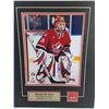 Image 2 : Martin Brodeur Gold Medal Champion Autographed Poster 16" x 13" and Shirt Pin - Cannot Authenticate