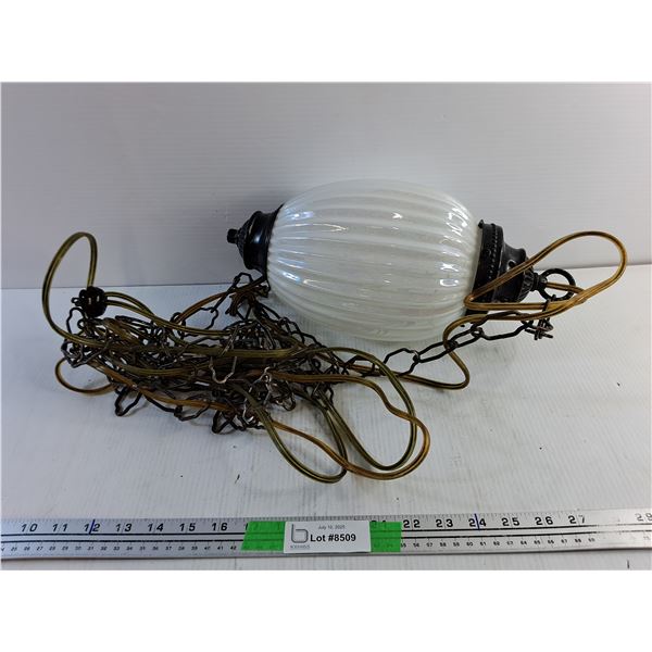 Vintage Swag Lamp - As Is