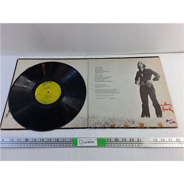 Black Sabbath Paranoid Vinyl Record