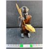 Image 1 : Carved Wood Warrior Decoration