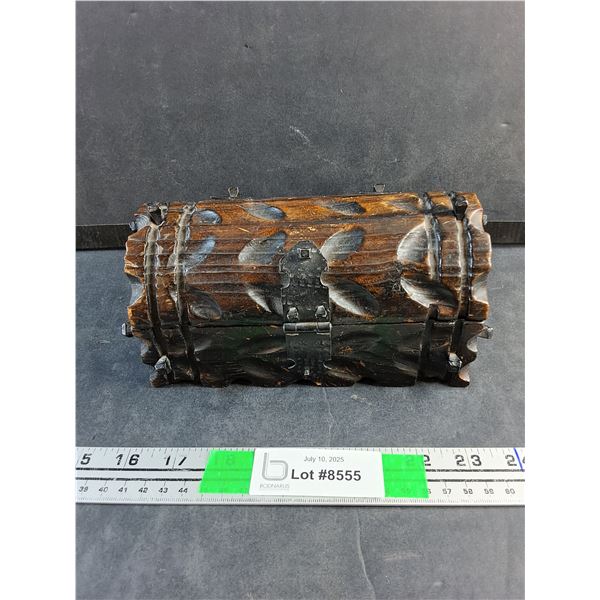 Small Carved Wood Chest