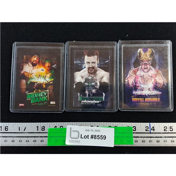 Various Topps Cards - Money in the Bank, Elimination Chamber and Royal Rumble - Cannot Authenticate