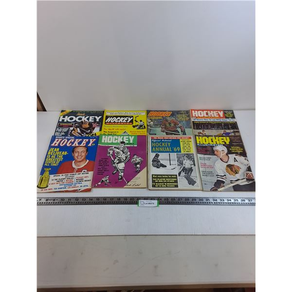 (8) Assorted 1964-91 Hockey Magazines